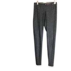 Bombsheller "Messy Herring" Ankle Leggings Herringbone Pattern Women's Sz Small